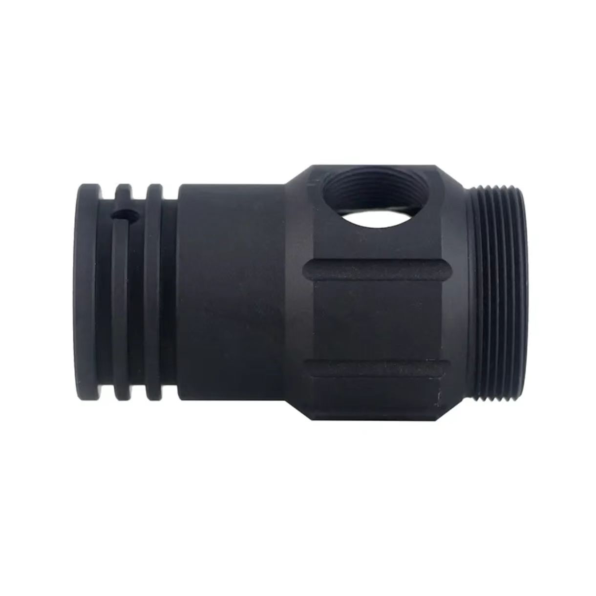 Threaded CNC Machined Lens Barrel with Side Port